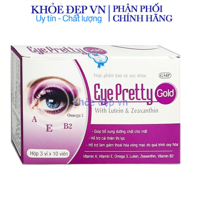 Viên uống bổ mắt EYE PRETTY GOLD hộp 30 viên