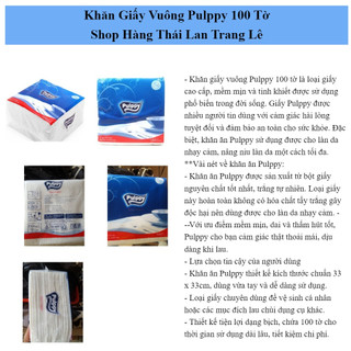 Khăn giấy vuông Pulppy 100M
