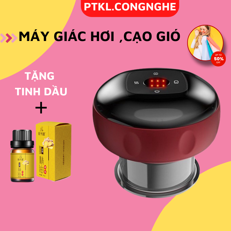 Máy giác hơi cạo gió cầm tay massage, giúp giảm đau, mệt mỏi