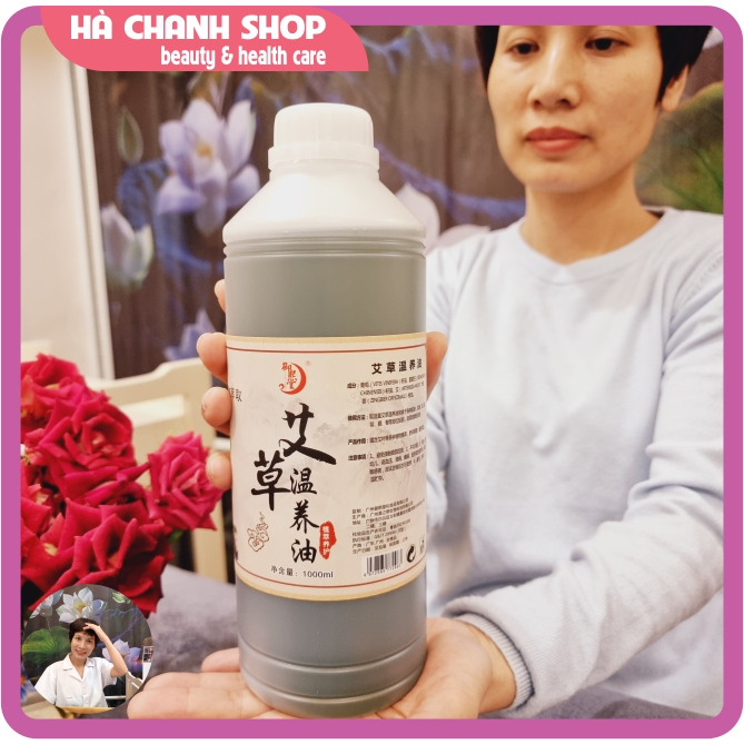 Dầu Ngải Cứu Nóng Đặc Massage Body Chai 1000ml Tinh Dầu Ngải Mát Xa Yuxitang Đậm Đặc Nóng Ấm Sâu Và Trơn Mượt