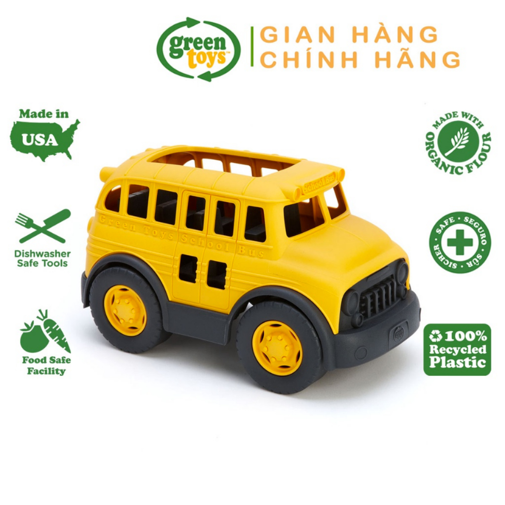Đồ Chơi Xe School Bus Green Toys Cho Bé Từ 1 Tuổi