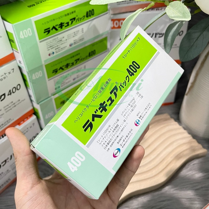 Viên Uống Giảm Vi Khuẩn HP 400  - HP 800  - HP 400 Rabecure  10 Viên x 7 Vỉ Nhật Bản