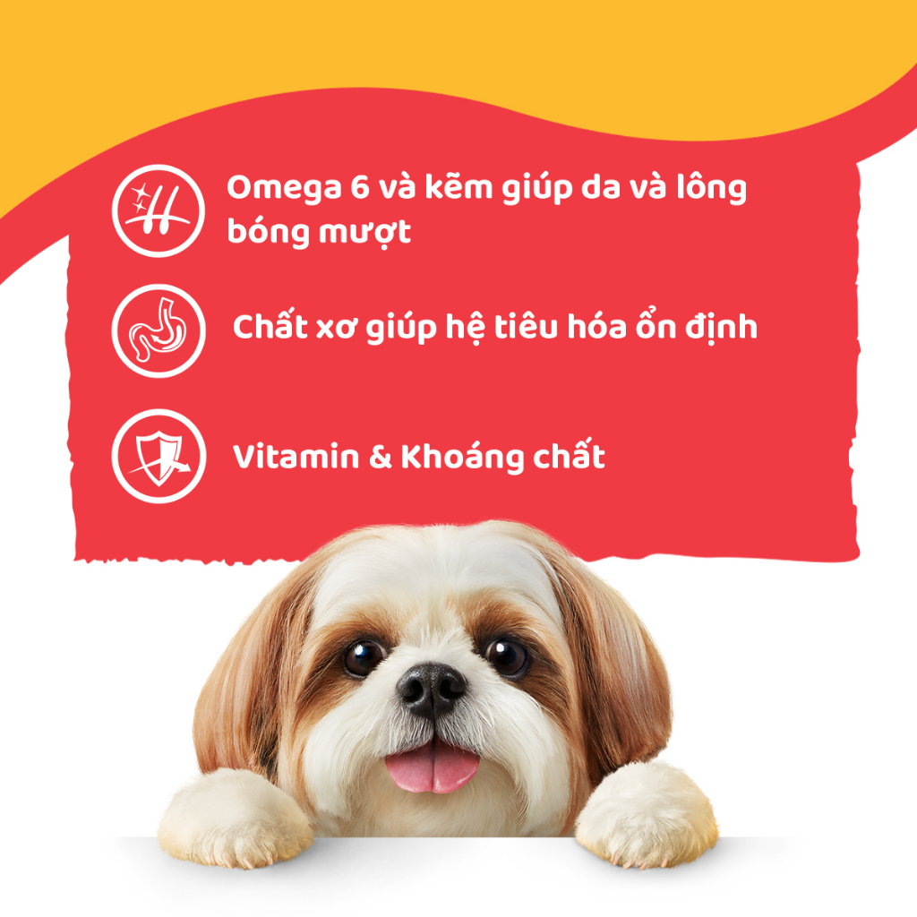 Bộ 12 Túi Thức Ăn Dạng Sốt Cho Chó Lớn PEDIGREE Mix 2 Vị 130G