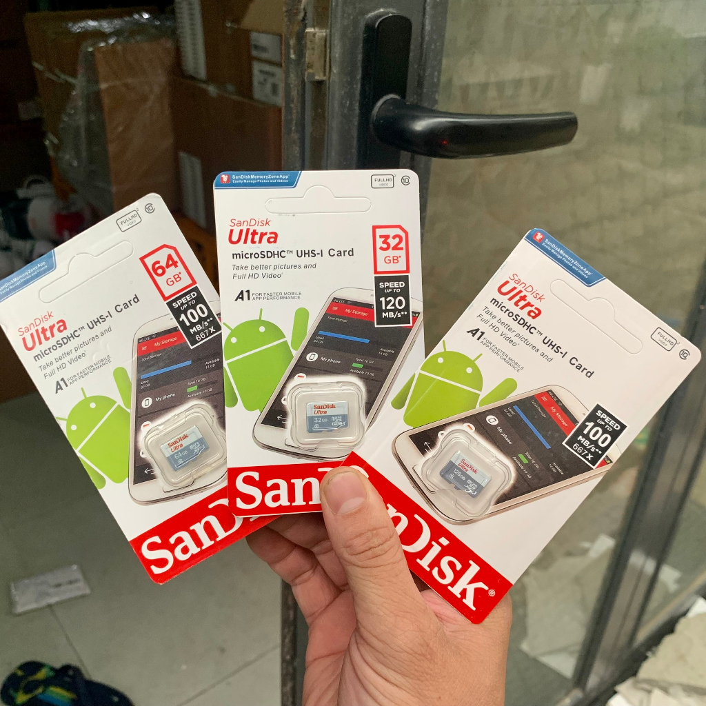 Thẻ Nhớ SANDISK 128GB/64GB/32GB Tốc Độ Cao,Chuyên Dụng Cho Camera Wifi, Camera Hành Trình, Điện Thoại, Thiết Bị Điện Tử