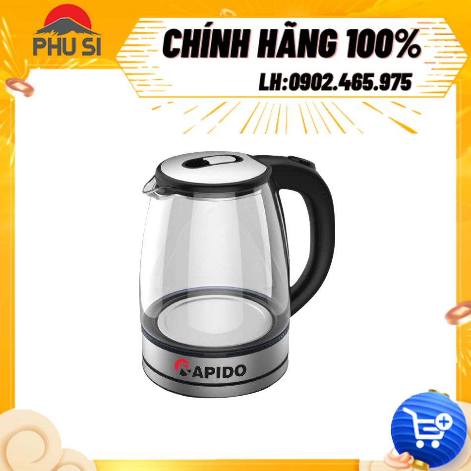 Bình đun siêu tốc Rapido 1.8 lít RK1818 - Hàng Chính Hãng