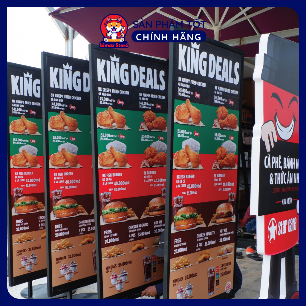 Chân Standee Quảng Cáo Bằng Sắt Để Ngoài Trời