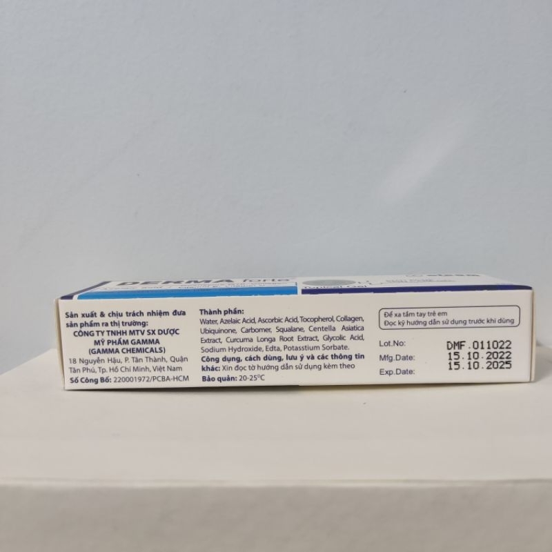 Derma Forte giảm mụn - Gel giảm mụn, giảm thâm Derma Forte 15g