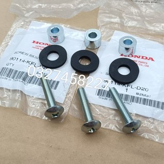 Bộ 3 ốc đệm bắt mặt nạ xe WAVE thái, Alpha, ZX , RS....zin honda