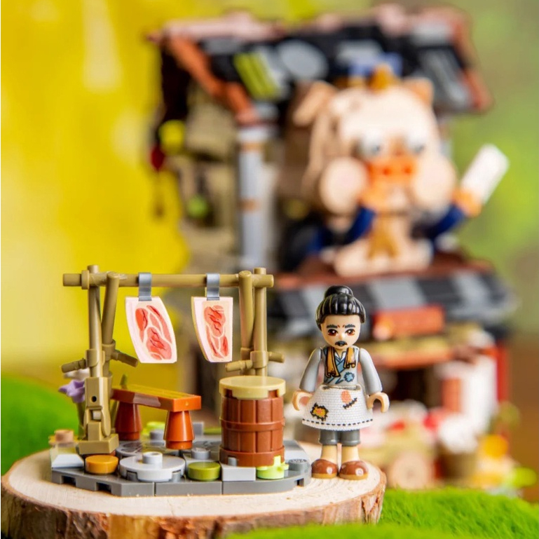 Đồ chơi lắp ráp khối xây dựng building blocks mini LOZ mô hình Butcher's shop 1942