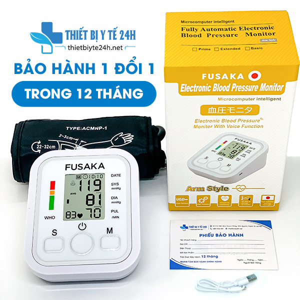 Máy đo huyết áp điện tử Fusaka FS-8E nhẩt bản , máy đo áp huyết tự động đo lường chính xác