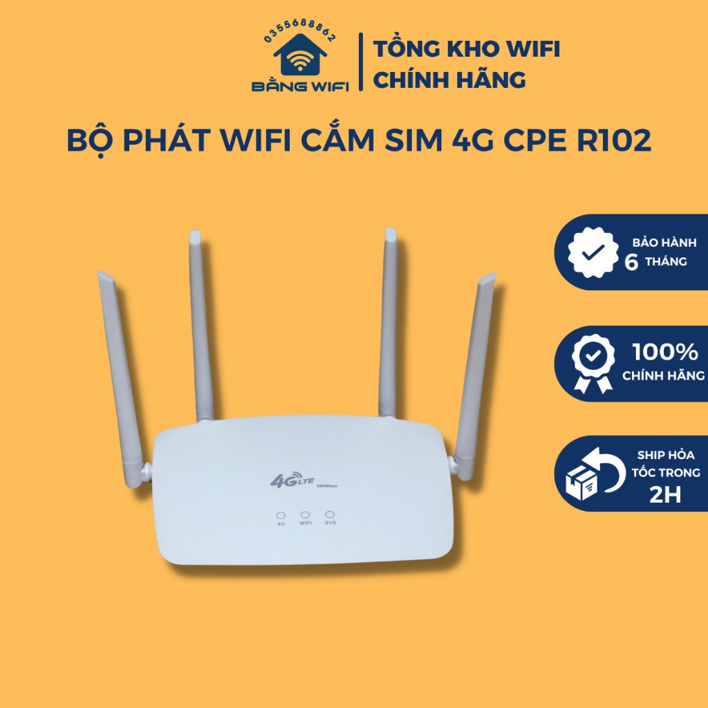Bộ Phát WiFi Từ Sim 4G CPE R102 Siêu Khoẻ