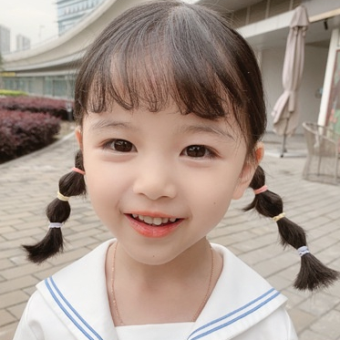 Túi zip hơn 200 dây cột tóc cao su co giãn cho bé gái CT25