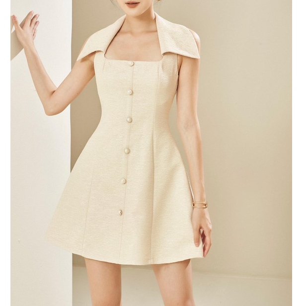 Đầm xòe đi tiệc cưới thiết kế sang trọng