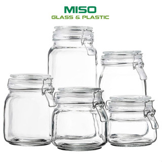 Hũ thủy tinh Nắp Cài (Gài) 500ml 750ml 1 Lít Dáng Vuông Tròn Giá KM