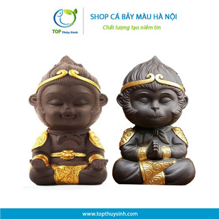 Tượng tề thiên đại thánh tôn ngộ không trang trí bể cá