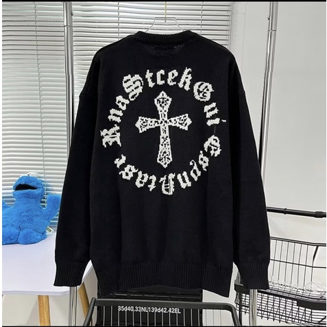 Áo Nỉ Sweater Chorme Hearts Form Rộng Unisex Cho Nam Nữ