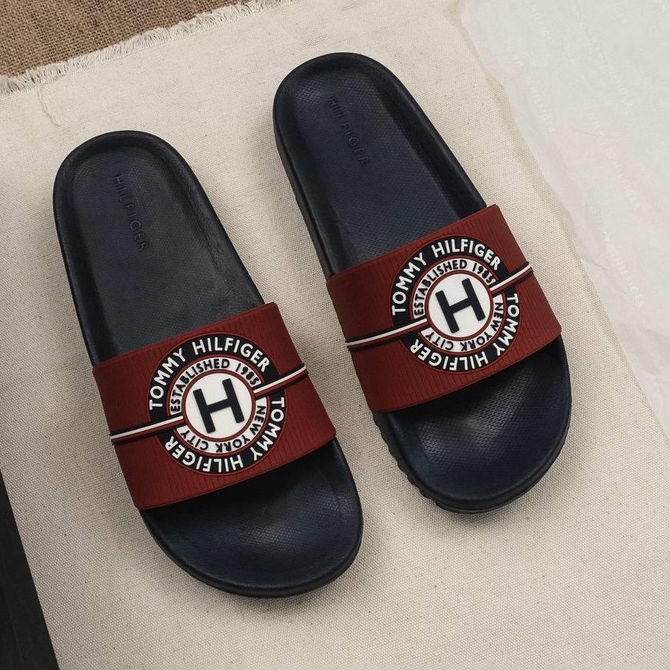 Dép Tommy Hilfiger Chính Hãng 🔴SIMPLE SNEAKER🔴 Dép Quai Ngang Nam Nữ Tommy