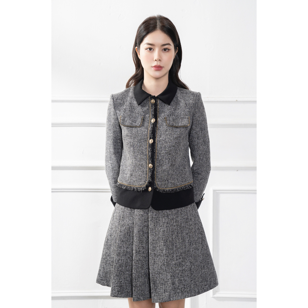 Chân váy Tweed mini Darling Set The Ruler