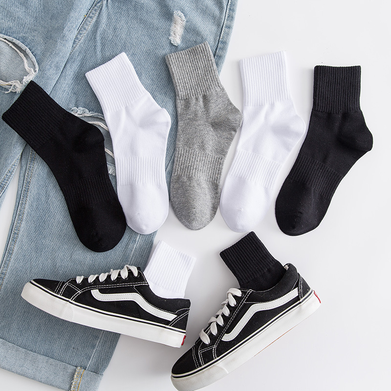 Tất trơn cao cổ nam nữ mềm mịn 3B êm ái, thoáng khí