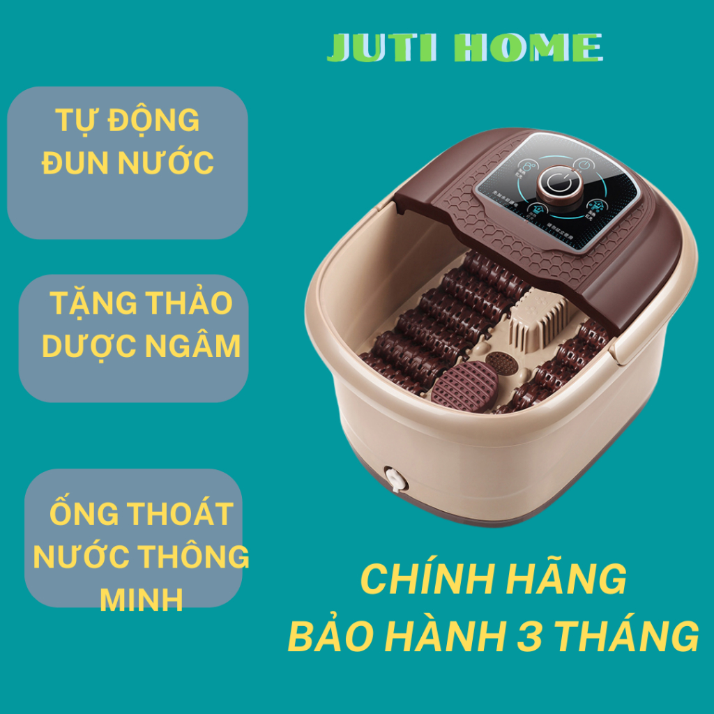 Bồn ngâm chân Juti Home nước nóng 500W massage hồng ngoại cắm điện có bảo hành
