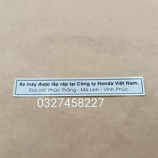 Tem thông số càng gấp, gắp xe dream, wave , future