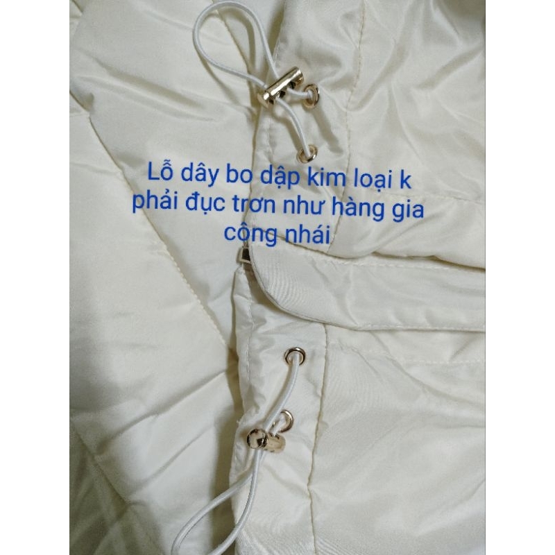 Ảnh thật 5 hình cuối-HC948.Áo khoác phao Us Zar Cos Âu Mỹ dáng ngắn thu đông