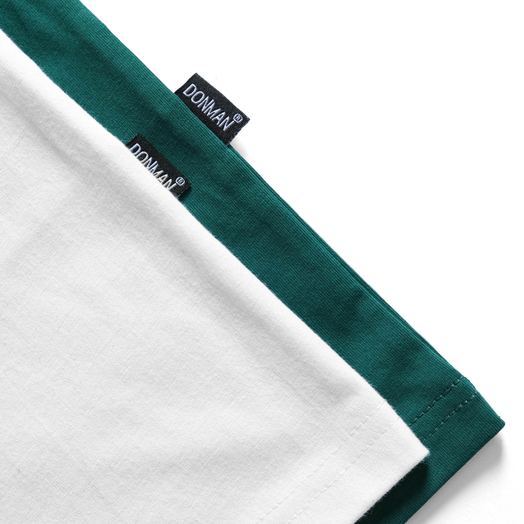 Áo thun nam DONMAN chát cotton 2 chiều 250gsm dày dặn có độ bền cao, thấm hút mồ hôi tốt ATL04