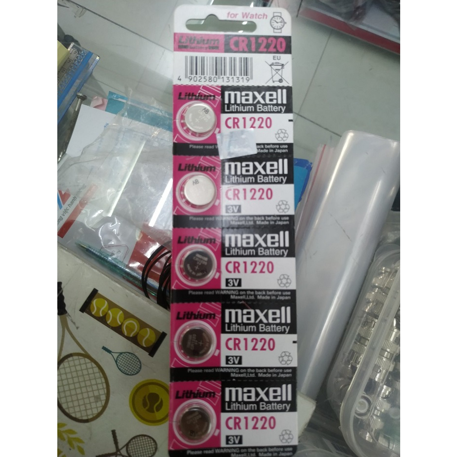 PIN CR1220 MAXELL 3V LITHIUM BATTERY