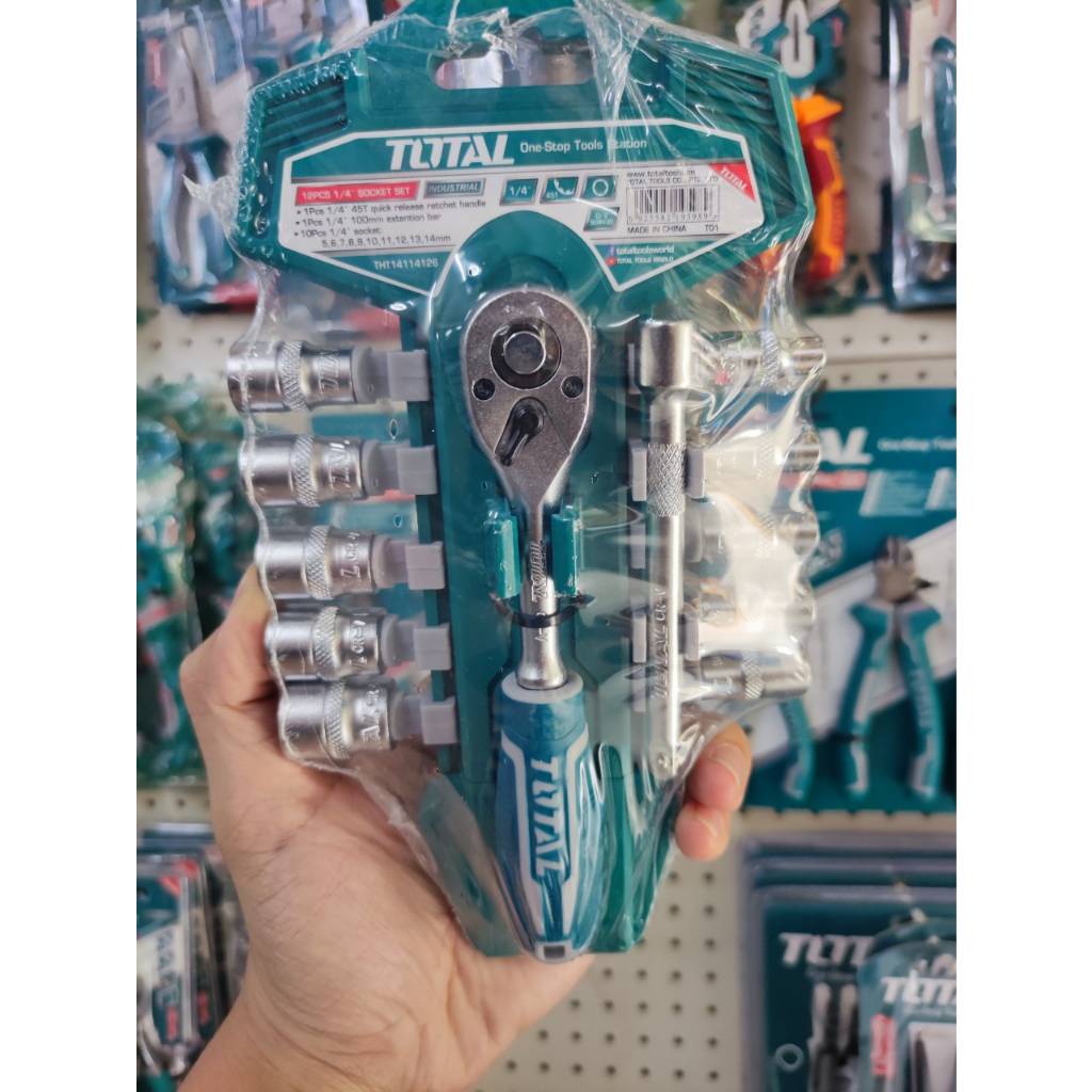 Bộ cần siết (cờ lê lực) 1/4" hiệu Total THT14114126