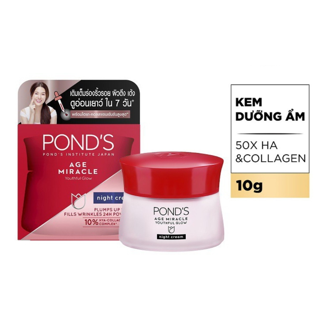 Kem chống lão hóa cao cấp Pond's Age Miracle ban đêm 10g - hàng tặng Ponds