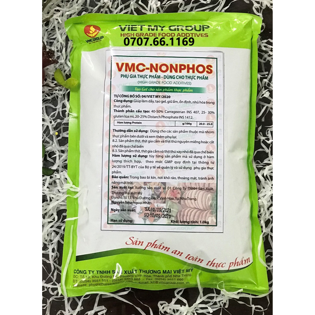 VMC NONPHOS - Phụ gia tạo giòn dai tự nhiên