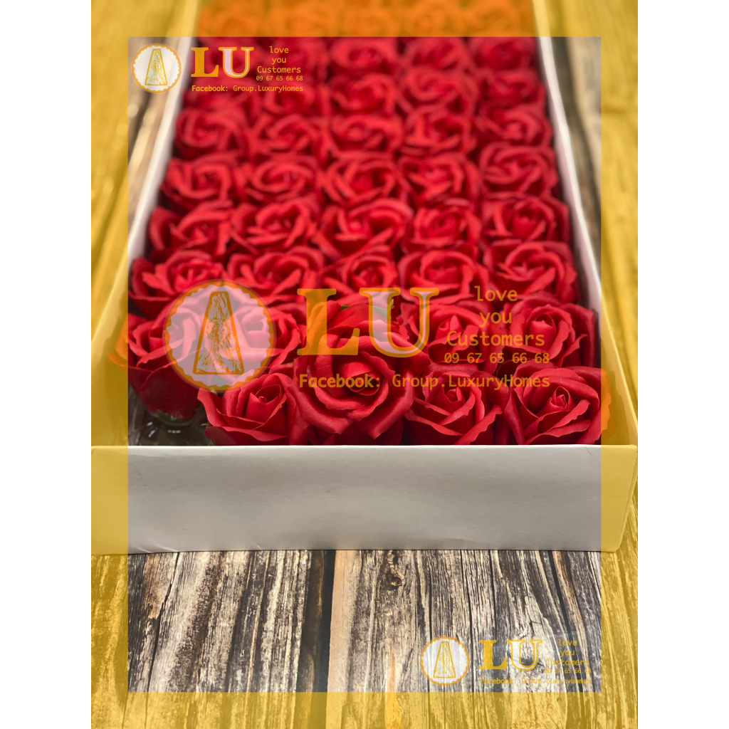 Hoa sáp 3 lớp 50 bông | LU