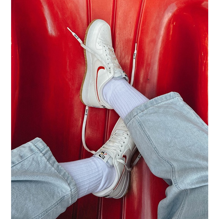 Giày Nữ Air Force 1 Chính Hãng 🔴SIMPLE SNEAKER🔴 Giày Sneaker AF1 Nữ Low 82 Sail Brown