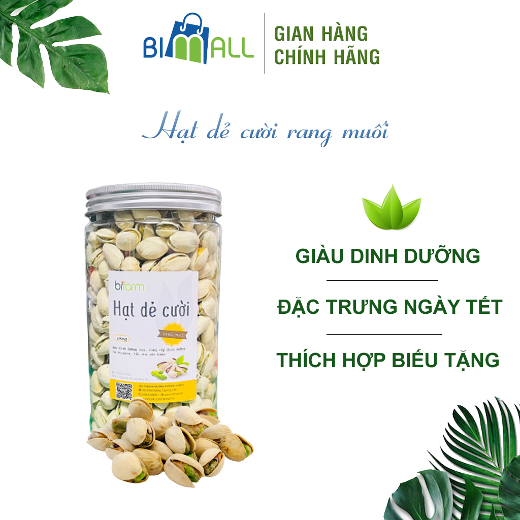 Hạt dẻ cười rang muối BIMALL hũ 480g