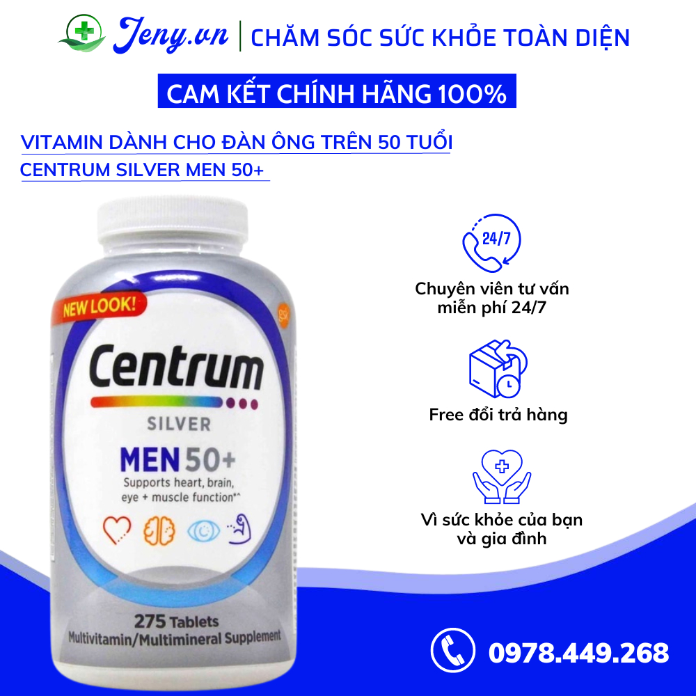 Vitamin dành cho đàn ông trên 50 tuổi 275v (date 11/2023)