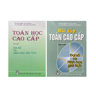 Sách - combo toán học cao cấp tập 1 + bài tập toán cao cấp tập 1