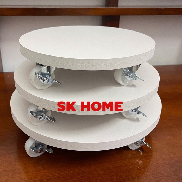 ĐẾ KÊ CHẬU HOA CÂY CẢNH COMPOSITE CÓ BÁNH XE - ĐẾ LÓT CHẬU CÂY CÓ BÁNH XE KHÓA