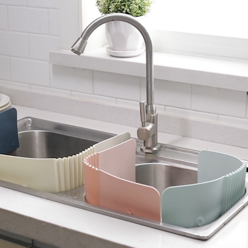 Tấm chắn chống văng nước bằng silicone gấp gọn được tiện lợi cho bồn rửa bếp MỠI 01