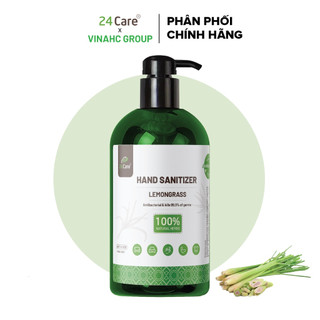 Nước rửa tay khô Sả Chanh 24Care nguồn gốc thiên nhiên 1 lít- diệt khuẩn 99,9%