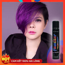 (Nhuộm tóc tạm thời) Keo xịt tóc màu Familiar 80ml (20 màu)