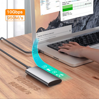Box chuyển M.2 NVMe SSD PCIe vỏ nhôm nguyên khối chuẩn Type-C và USB 3.1