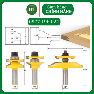 Bộ mũi soi cửa tủ bếp - Mũi phay gỗ cốt 12ly7