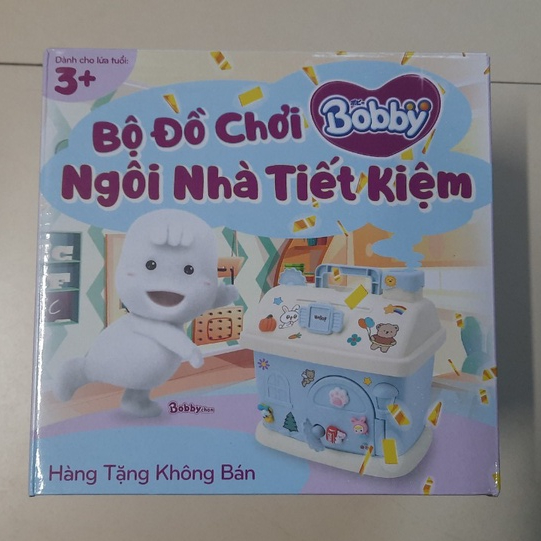 Két mini Hộp đựng tiền tiết kiệm hình ngôi nhà hàng km bobby