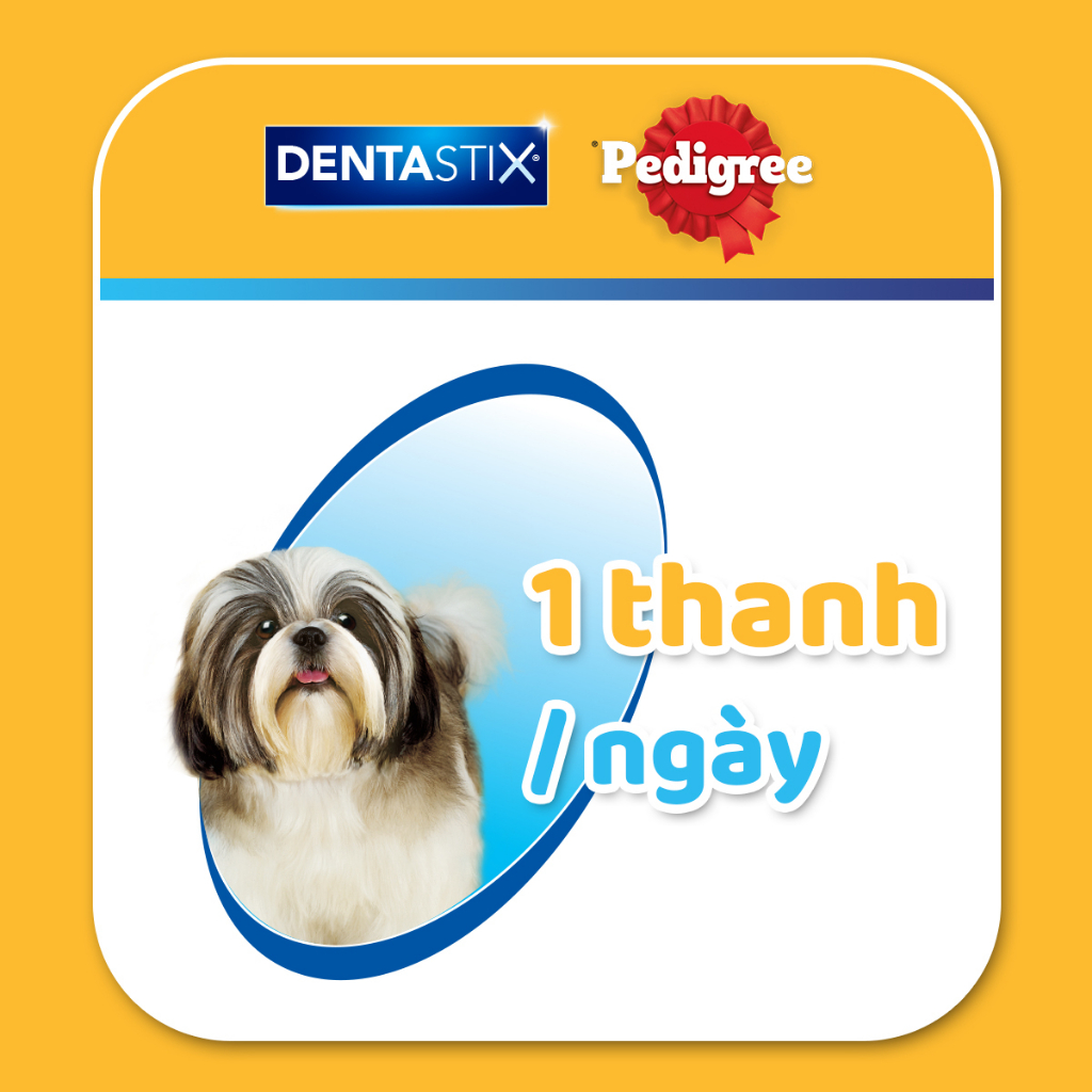 Bộ 3 bánh xương chó nhỏ Pedigree Dentastix 75g