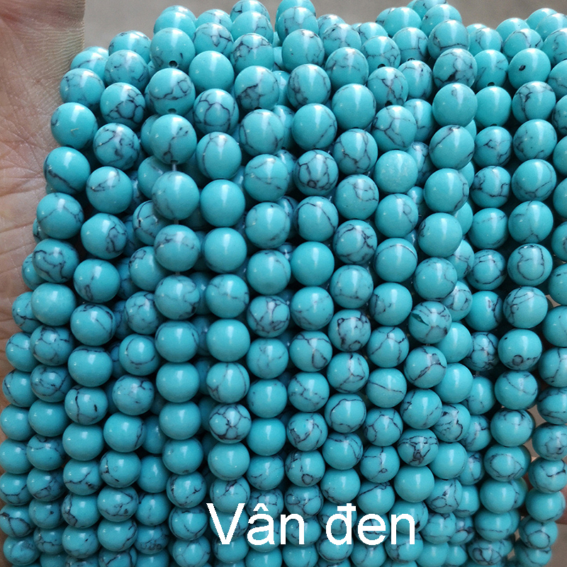 5-20 hạt xỏ lỗ màu vân pháp lam trang sức boho 4-12mm nguyên liệu làm trâm làm trang sức cổ trang cosplay cổ phục