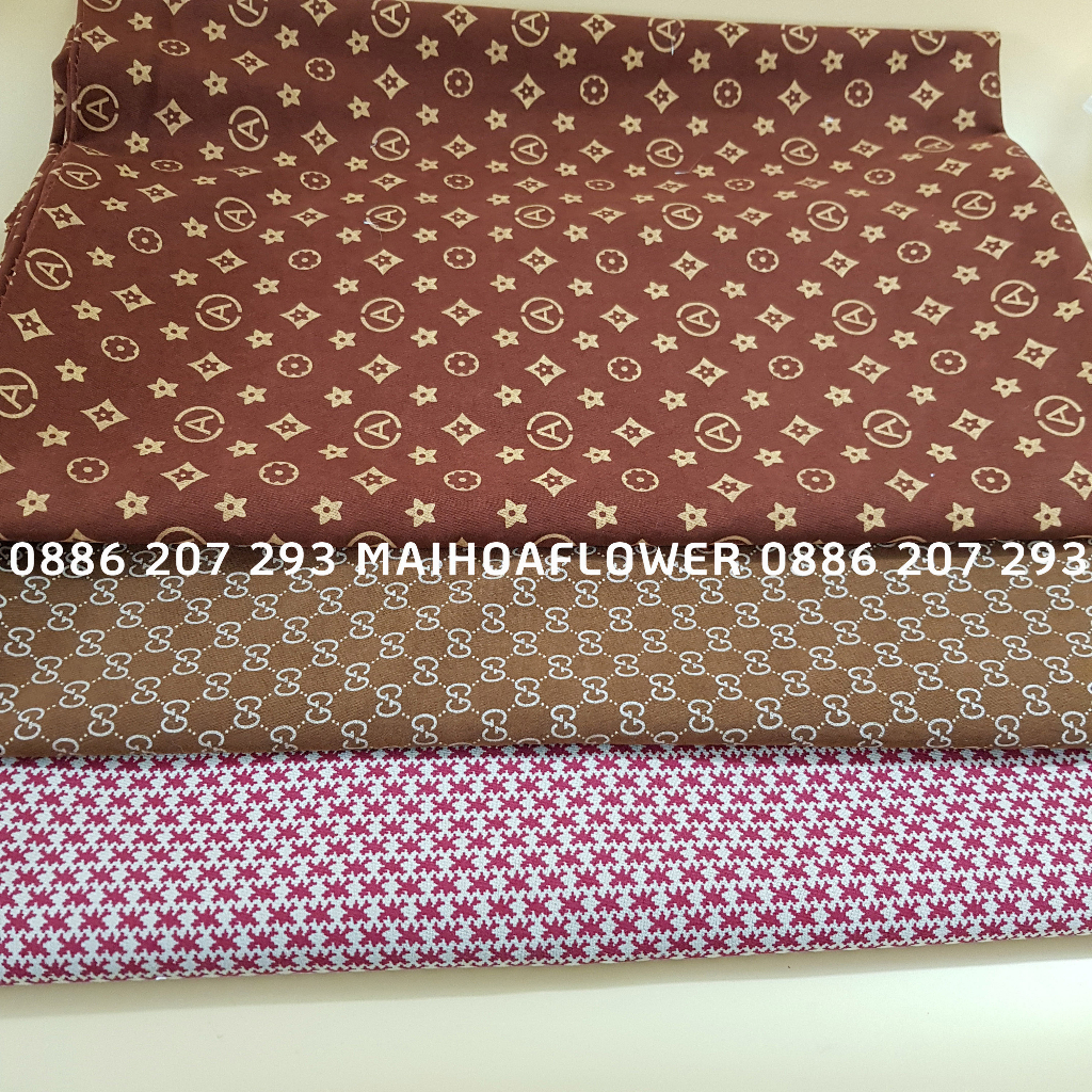 Vải may đồ kiểu vải tex nhung in họa tiết chất dày vừa dễ dàng tạo phom dáng Maihoaflower