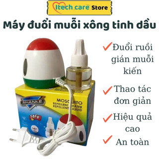 Máy đuổi muỗi xông tinh dầu MÁY XÔNG TINH DẦU TẶNG KÈM LỌ TINH DẦU AN TOÀN & HIỆU QUẢ