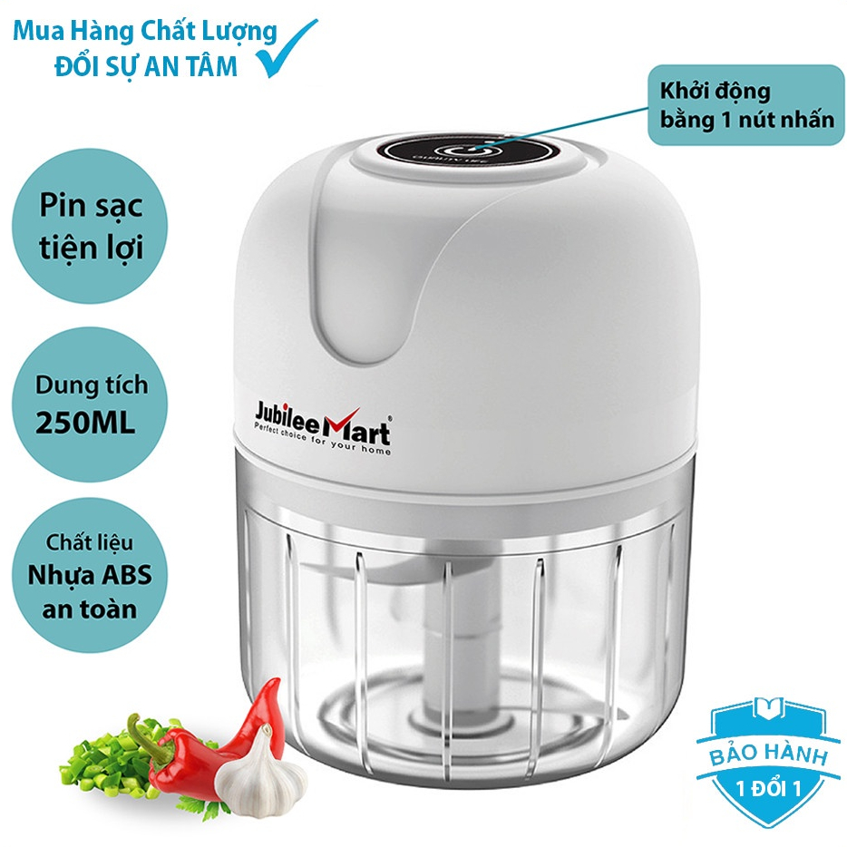 Máy xay tỏi ớt tích điện G01 làm nhuyễn các loại gia vị, cầm tay, sạc điện, siêu tiện lợi, giá rẻ