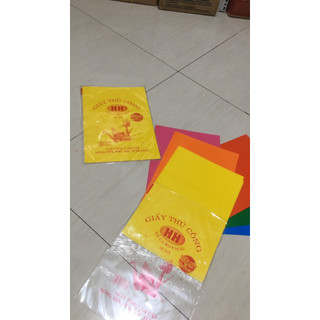 Combo 5 Tập Giấy Thủ Công A4 (1 Túi /10 Tờ -8 Màu )