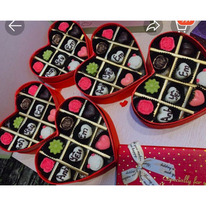 Hộp socola Valentine